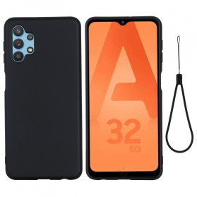 Funda de silicona líquida con colgante para Samsung Galaxy A32 5G