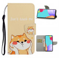 Funda Samsung Galaxy A52 5G Cat Don't Touch Me con cordón