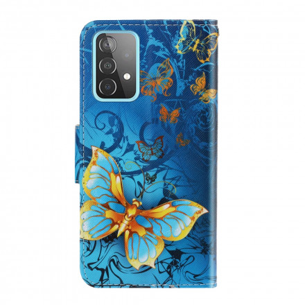 Funda Samsung Galaxy A52 5G Variaciones de la colgante de mariposa