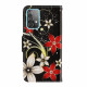 Funda con colgante para Samsung Galaxy A52 5G con flores de colores