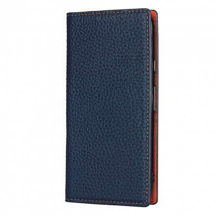 Funda Flip Cover Google Pixel 4a Cuero genuino Lichi Colgante