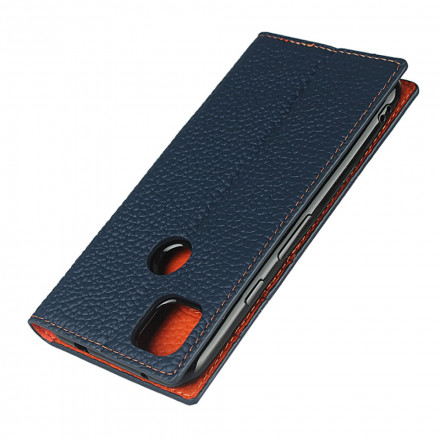 Funda Flip Cover Google Pixel 4a Cuero genuino Lichi Colgante