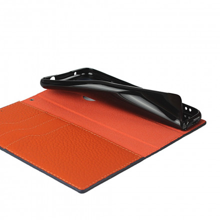 Funda Flip Cover Google Pixel 4a Cuero genuino Lichi Colgante