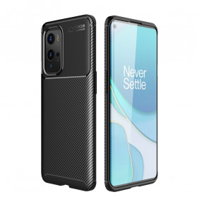Funda flexible con textura de fibra de carbono para el OnePlus 9 Pro