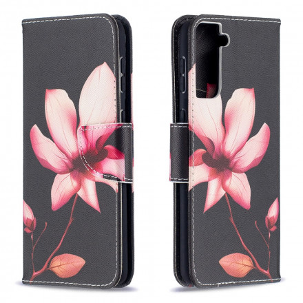 Funda Samsung Galaxy S21 Plus 5G Flor Rosa Funda Samsung Galaxy S21 Plus 5G Flor Rosa