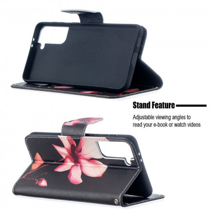 Funda Samsung Galaxy S21 Plus 5G Flor Rosa Funda Samsung Galaxy S21 Plus 5G Flor Rosa