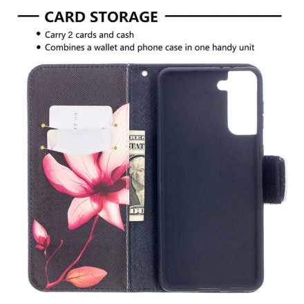 Funda Samsung Galaxy S21 Plus 5G Flor Rosa Funda Samsung Galaxy S21 Plus 5G Flor Rosa