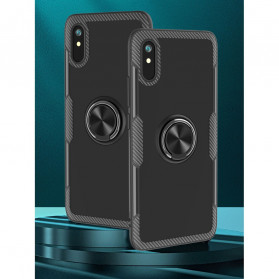 Anillo metálico de la funda de fibra de carbono del Xiaomi Redmi 9A