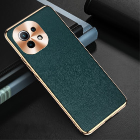 Funda de cuero genuino Xiaomi Mi 11 Protección del módulo fotográfico