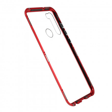 Xiaomi Redmi Note 8T Funda de metal y cristal templado frontal y trasero