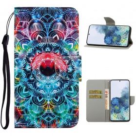 Funda de colgante Samsung Galaxy S21 Ultra 5G Flashy Mandala