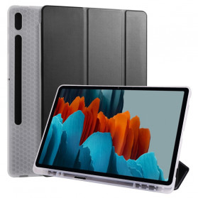 Funda inteligente de silicona y polipiel para Samsung Galaxy Tab S7 Plus