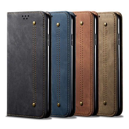 Flip Cover XVivo Y70 Tejido Jeans