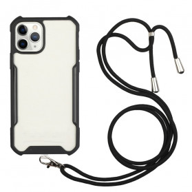 Funda híbrida para el iPhone 12 Mini con cable de color
