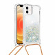 Funda iPhone 12 Mini Glitter y Cordón