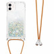 Funda iPhone 12 Mini Glitter y Cordón