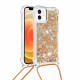 Funda iPhone 12 Mini Glitter y Cordón