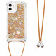 Funda iPhone 12 Mini Glitter y Cordón