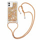 Funda iPhone 12 Mini Glitter y Cordón