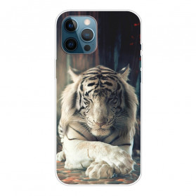 Funda flexible de tigre para iPhone 12 / 12 Pro