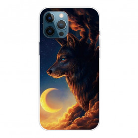 Funda flexible de lobo para iPhone 12 / 12 Pro