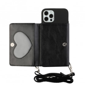 Funda de tarjeta con colgante para el hombro para el iPhone 12 / 12 Pro