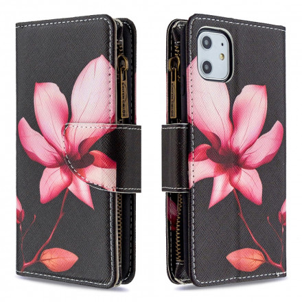 Funda para iPhone 11 Zipped Pocket Flower