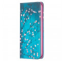 Flip Cover iPhone 11 Ramas floridas