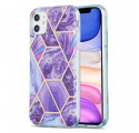 Funda geométrica de mármol para el iPhone 11