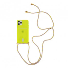 Funda con cable para el iPhone 11 Pro con tarjetero