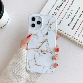 Funda estilo mármol para el iPhone 11 Pro con esquinas reforzadas