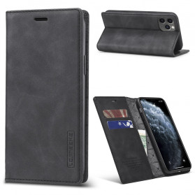 Flip Cover iPhone 11 Pro LC.IMEEKE Efecto Cuero