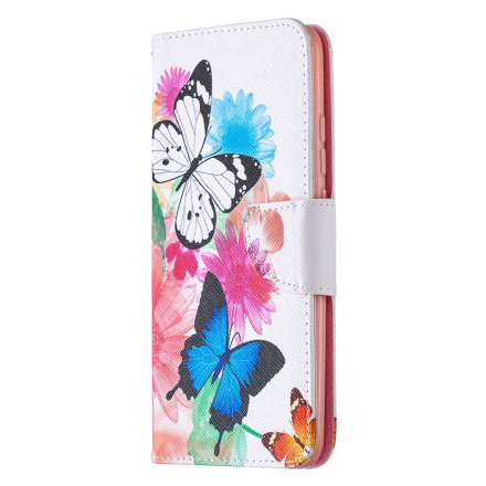 Funda Xiaomi Redmi 9C Incredible Colorful Butterflies