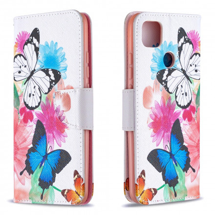 Funda Xiaomi Redmi 9C Incredible Colorful Butterflies