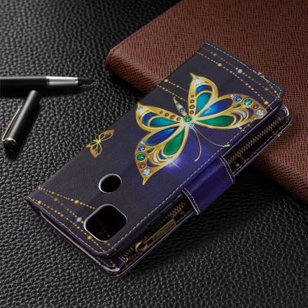 Xiaomi redmi 9C Zipped Pocket Butterflies