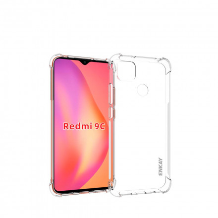Xiaomi Redmi 9C Funda Combo Funda y Pantalla de Vidrio Templado ENKAY