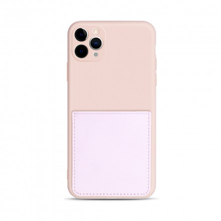 Coque iPhone 11 Pro Max Silicone et Simili Cuir Porte-Carte - Dealy