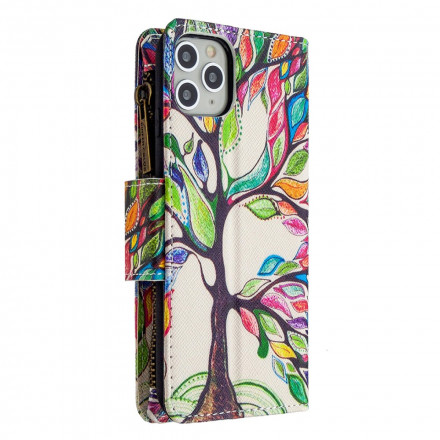 Funda iPhone 11 Pro Max Zipped Pocket Tree