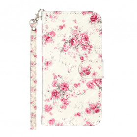 Funda iPhone 11 Pro Max Flores Manchas de Luz con Colgante