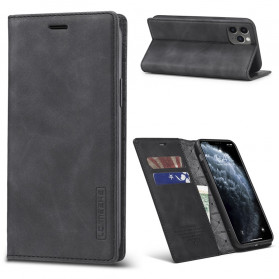Flip Cover iPhone 11 Pro Max LC.IMEEKE Efecto Cuero