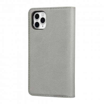 Flip Cover iPhone 11 Pro Max Funda desmontable de piel genuina de lichi