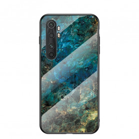 Xiaomi Mi Note 10 Lite Funda Marble Colors Tempered Glass