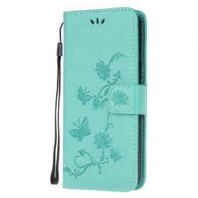 Funda Xiaomi Mi Note 10 Lite Mariposas y flores asiáticas