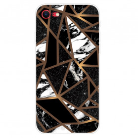 Funda de mármol geométrica para iPhone SE 2 / 8 / 7