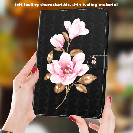Samsung Galaxy Tab S7 Funda de polipiel Árbol Flores