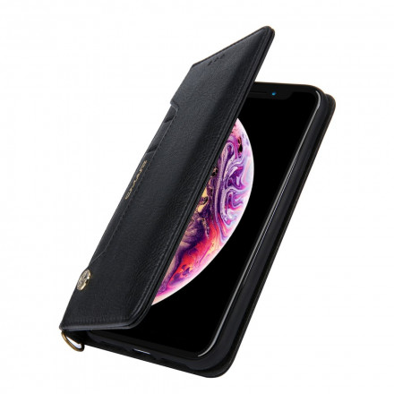 Funda Flip Cover iPhone XR Efecto Cuero Multitarjeta CMAI2