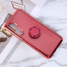 Xiaomi Mi Note 10 Lite Funda Glitter and Diamond Ring