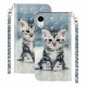 Funda iPhone XR Kitten Light Spots con colgante