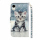 Funda iPhone XR Kitten Light Spots con colgante