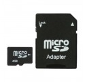 Tarjeta Micro SD de 4 GB con adaptador SD